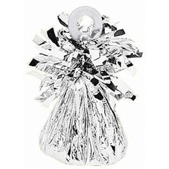 Amscan Foil Balloon Weight, 6 oz, Silver (Pack of 3)