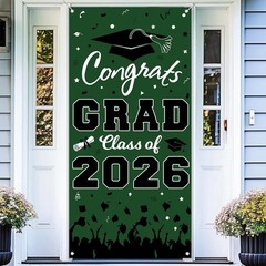 2026 Graduation Decorations, Congrats Grad Class of 2026 Door Cover-73x36Inch…