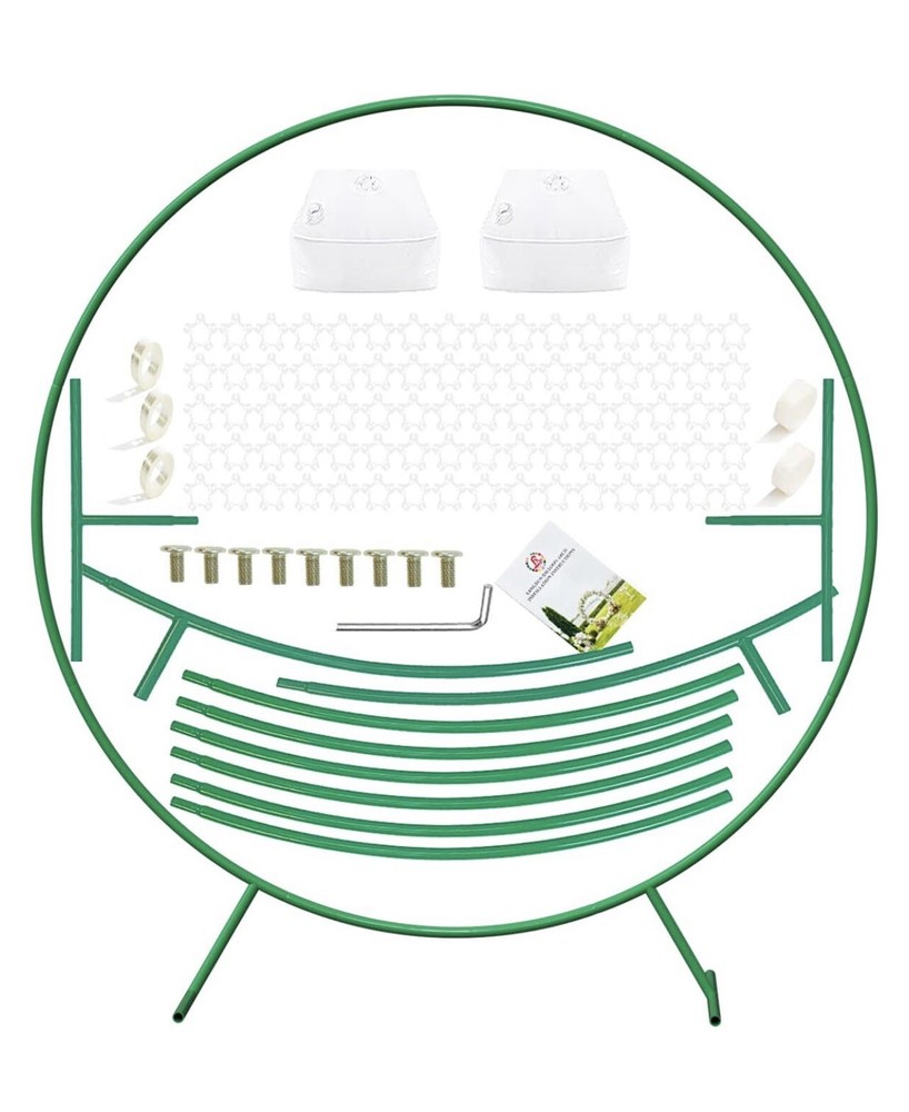 Large Size 6,2ft Green Metal Round Balloon Archkit Decoration, for Wedding Party