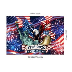 USA 250th Party Decorations Set – 1776-2026 – Semiquincentennial Blue – 250year