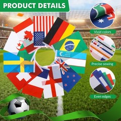48 Countries Flags Banner 2026 World Cup Hanging String Garland Bunting Flags