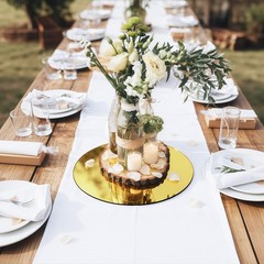 28PCS Gold Mirror Trays for Table Centerpieces, 6″ Round Flat Mirror Plates f…
