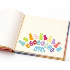 2000 PCS Easter Confetti Glitter Metallic Foil Rabbit Egg Chicken Table