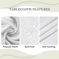 Farmhouse Table Cloth Wood Grain Tablecloths Grey White Round Tablecloth Wipe…