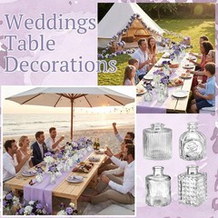 Ferrochef 36 Pcs Artificial Flowers Table Centerpiece Vases Spring Colorful