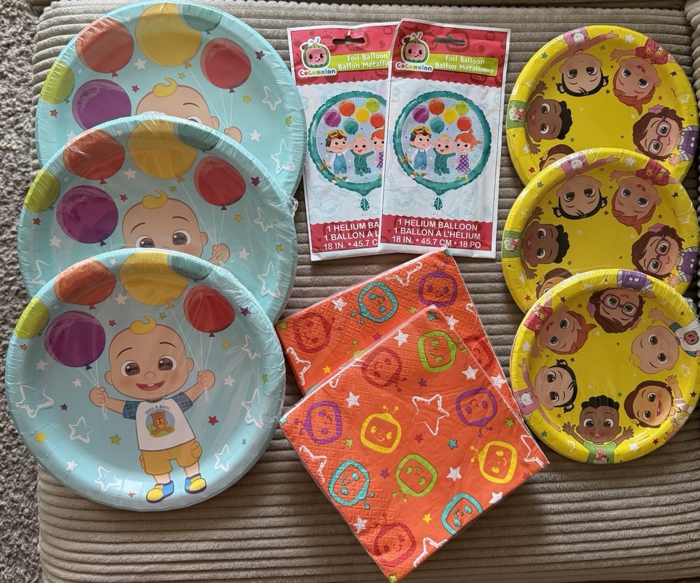 Cocomelon Birthday Party Supplies For 24