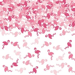 Summer Pink Flamingo Confetti – 300Pcs Double Sided Paper Table Scatter for B…