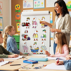 48 Pcs Silly Goose Cutouts Classroom Decorations Silly Goose Bulletin Board Deco