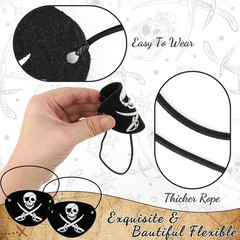 Halloween Pirate Costume Accessories Set – Eye Patches & Headbands for Men & …