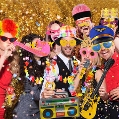 Fun Photo Booth Props Set – Hats, Glasses, Wigs for All Occasions!