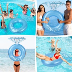 Bride Diamond Ring Pool Float Bachelorette Party Decoration Inflatable Engage…