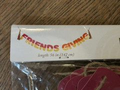 Ankyo Development Co «FRIENDS GIVING» Multicolor 56″ Banner w/ Jute Tassels NEW