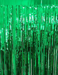 3.2 ft x 9.8 ft Metallic Tinsel Foil Fringe Curtains Party Photo Backdrop Party