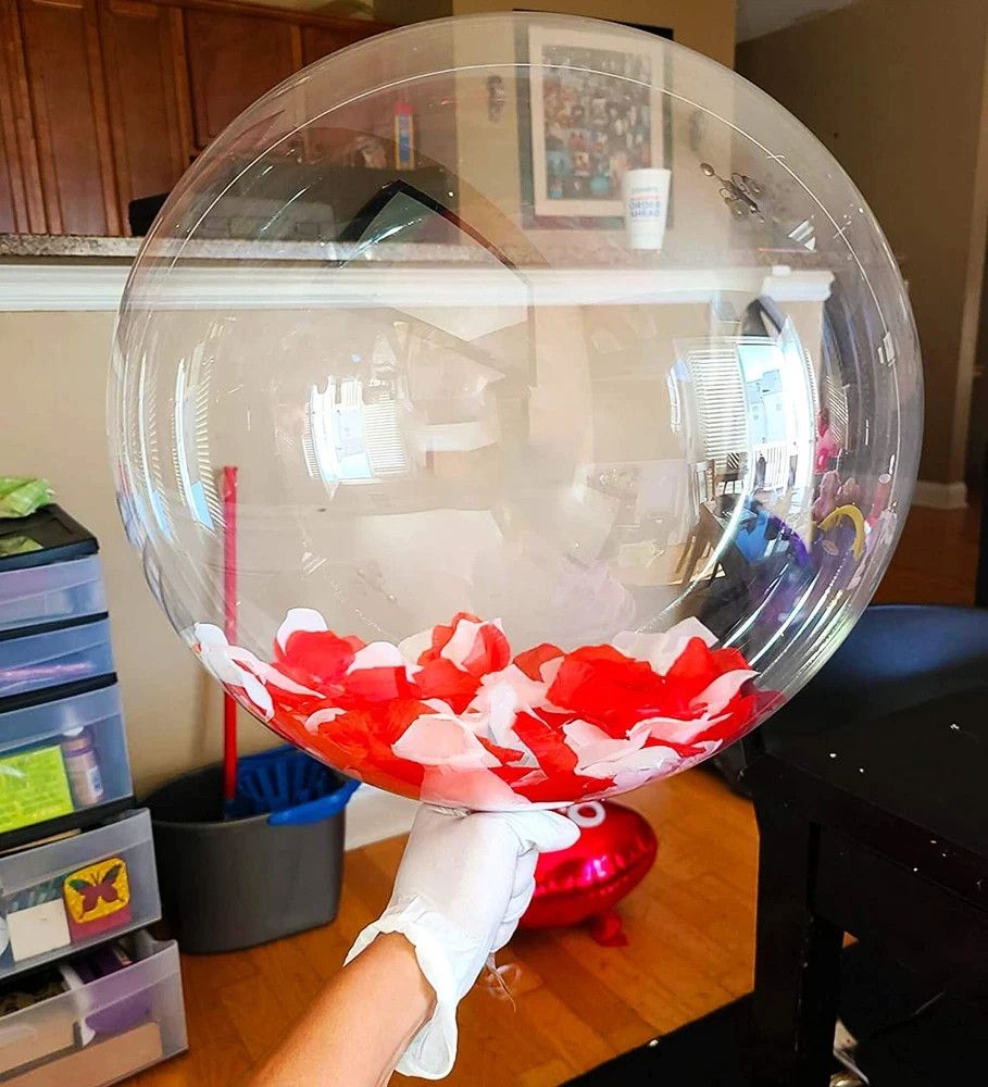 20 Clear Bobo Balloons – 10 Pack Transparent Bubble Balloons for Events