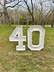 Marquee Numbers 0-9 Frame with Lights 3ft