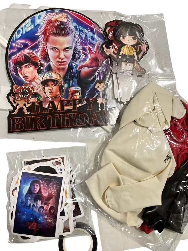 Stranger Things Birthday Party Supplies caketopper,cupcake toppers,Banner,Balloo