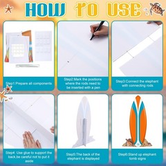 2 Pcs Life Size Surfboard Cutouts – Summer Beach Decor for Photo Booth & Parties