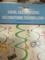 Party Town Swirl Decorations New 12pcs/ Pack