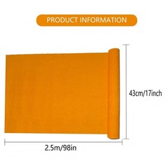 2 Rolls Orange Crepe Paper 17 Inch x 8.2 FT Craft Birthday Party Decoration