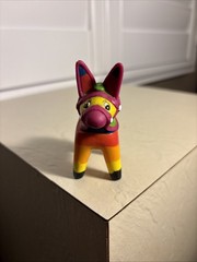 Vintage Miniature Donkey Piñata Multi color Plastic Dollhouse China