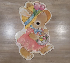 Vintage Lot of 8 Paper Easter Decorations Eureka Hallmark Beistle