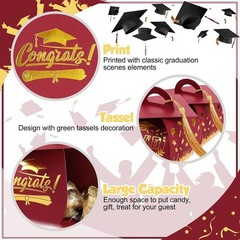 30 Pcs Graduation Cap Gift Boxes Graduation Decorations Class of 2026 Candy B…