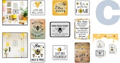 Engaging 9PCS Bee Themed Signs for Fun Farm Parties – Indoor/Outdoor Decoration