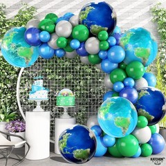 22″ Globe Balloons – Pack of 6 | Earth Balloons for Travel Party, Back to School