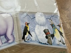 Scene Setters “Polar Bear & Penguins” Backdrop Party Decoration ~ (2) 33.5”x 65”