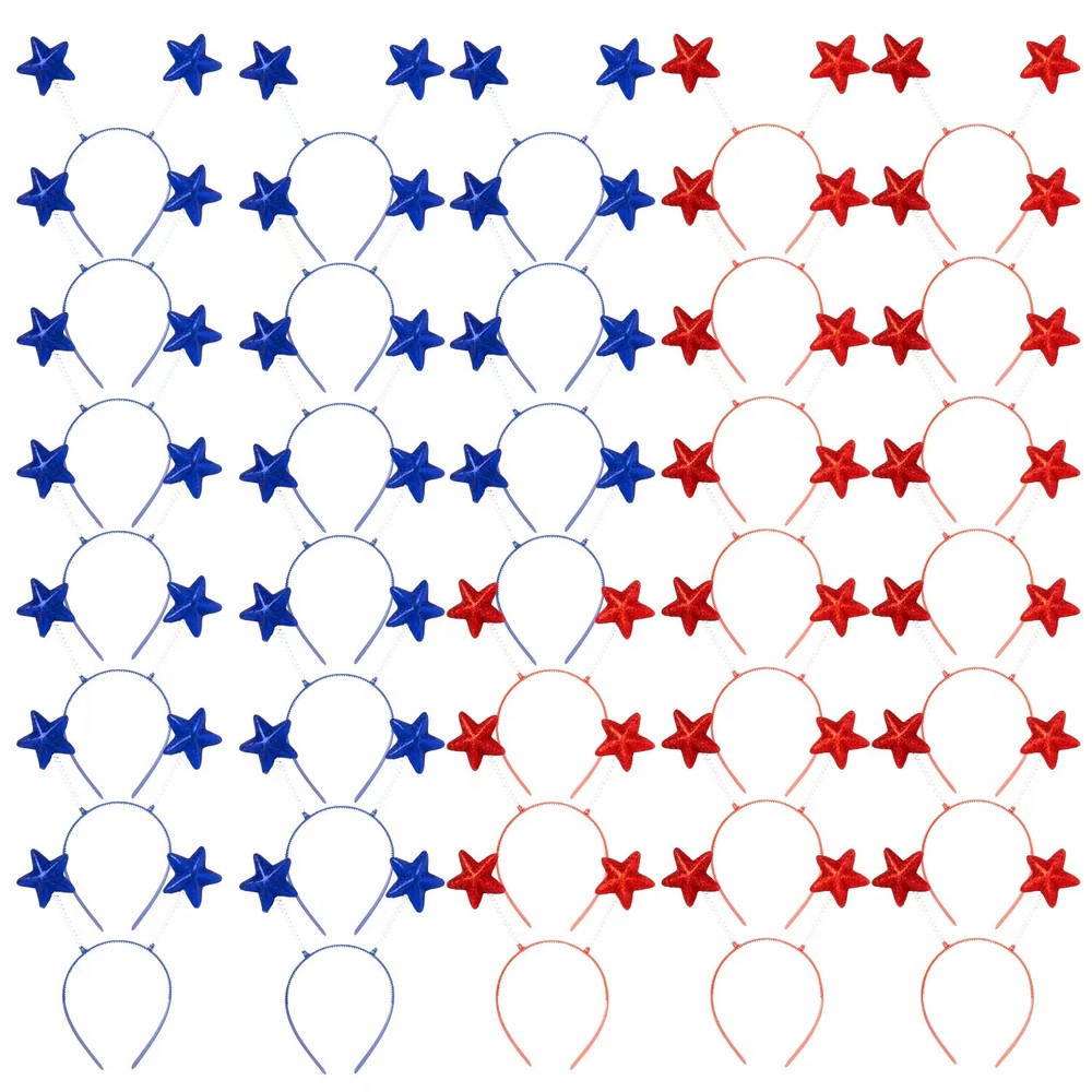 Bulk 120 Pc. Patriotic Star Head Boppers Assortment