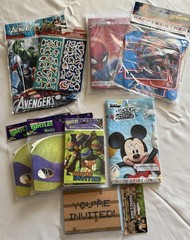Lot Birthday Party Supplies~Marvel~Spider-Man~Avengers~Minecraft~Mickey Mouse