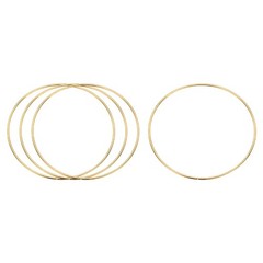 4 Pcs Metal Hoops for Crafts, 5.5 Inch Dream Catcher Rings, Gold