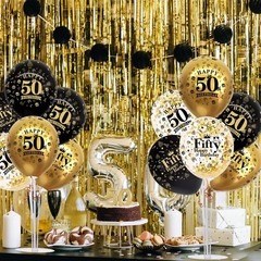 Perfect for Milestones: 50th Birthday Balloon Centerpieces Kit – Easy Assembly