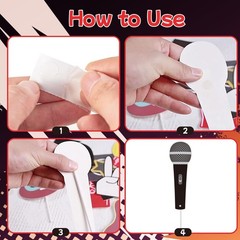 18 Pcs Rock and Roll Party Decorations Music Note Guitar Star Photo Booth Pro…