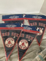 Boston Red Socks Pennant Banner- 4 Banners – 12 Ft Banner Each Baseball