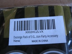 Dazonge Pack of 3 Graduation Party Accessory New & Sealed