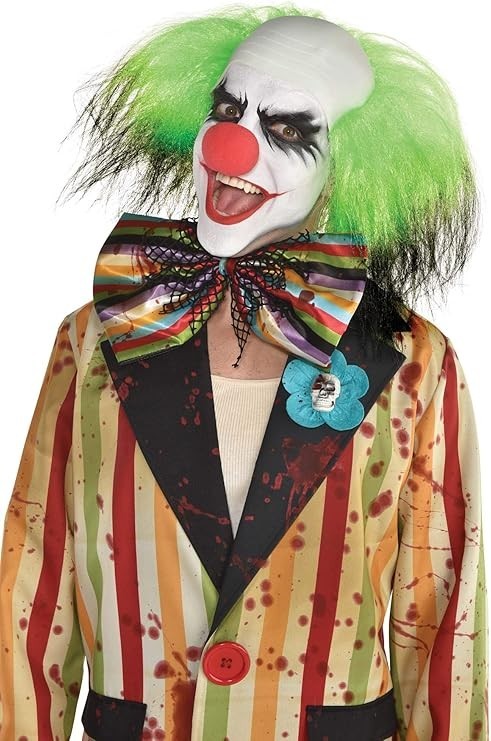 amscan Scary Clown Oversized Bloody Bowtie – 9″ x 13 1/2″, Multicolor – 1 Pc.