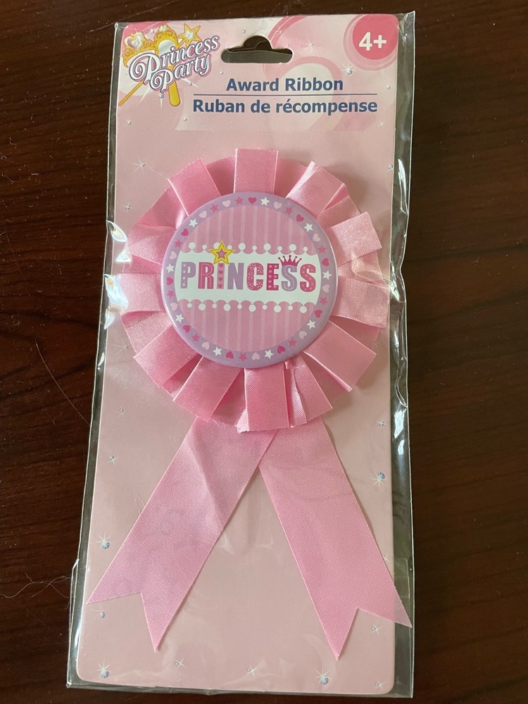 Princess Party «Princess» Pink Award Ribbon New Sealed Package ages 4+