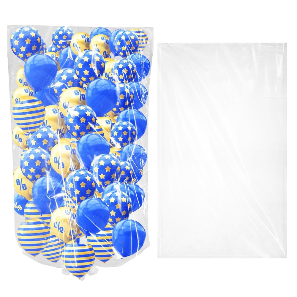 6 Pack 98 x 59 Inches Large Balloon Storage Bags for Transport, Reusable Extr…