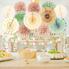 Birthday Decorations for Women, Sage Green Blush Pink Beige Party Decorations –