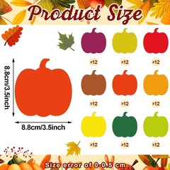 108 PCS 3.5 Inch Pumpkin Cutouts Bulletin Board Fall Autumn Thanksgiving Decor