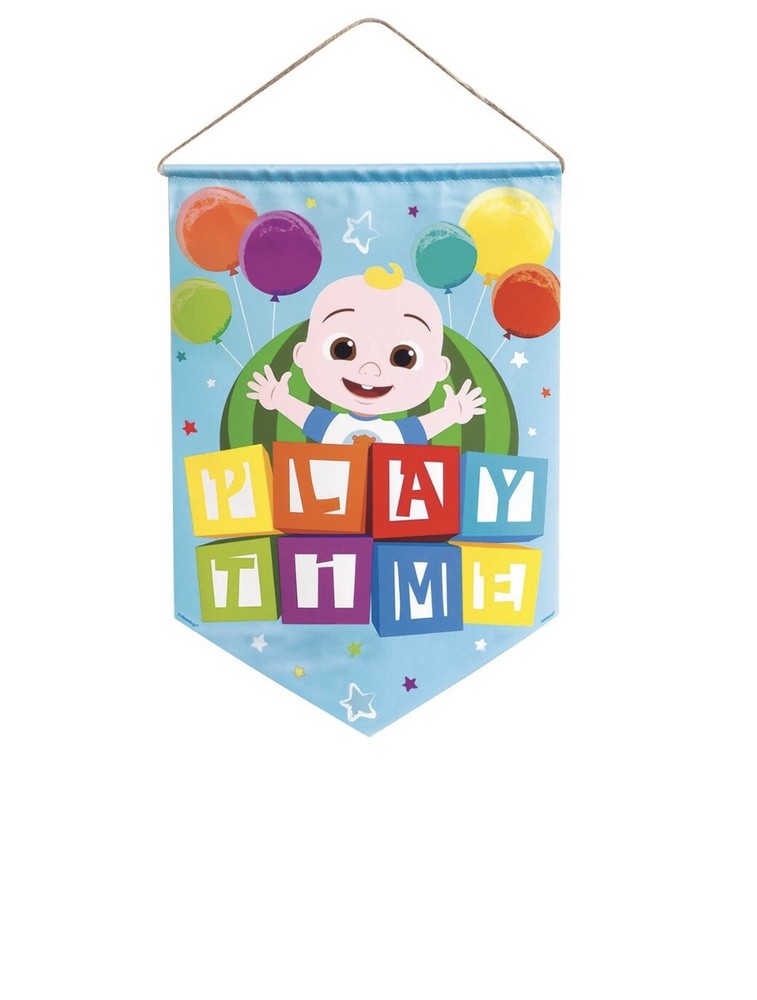 Cocomelon Hanging Wall Banner Play Time
