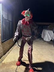 Clown Animated Halloween Prop With Lights And Sound Huge Decoration