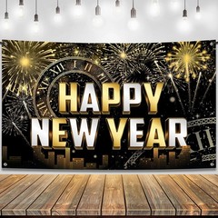 , XtraLarge Happy New Year Banner – 72×44 Inch | New Year Backdrop 2026 for N…