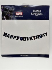Marvel Black panther 7th Birthday Party Supplies Kids Avengers Happy Birthday