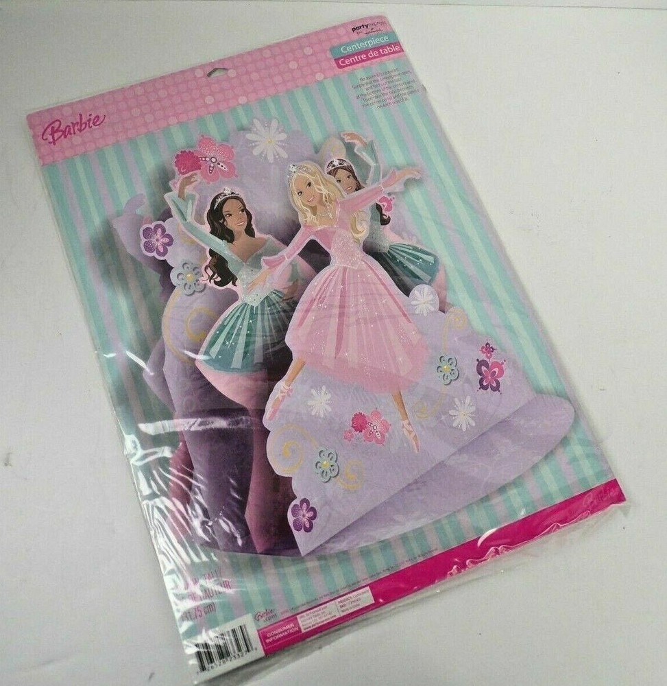 Hallmark Barbie Centerpiece Birthday Party Decoration Ballerinas 12 1/2″ NEW