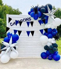 Graduation Party Decorations Blue White 2026/Blue Graduation Decorations Clas…