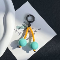 Cherry Colorful Beaded Pendant Handmade Unique Style Bag Pendant for Daily Use