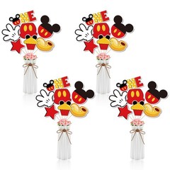 Red Mouse 1st Birthday Centerpieces Table Toppers for Kids Red Mouse Theme De…