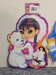Lisa Frank Vintage Character Cutouts Set of THREE – Dolphin Fairy Eskimo 14″ NEW